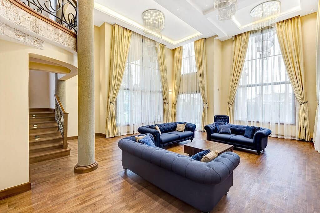Thika Greens Residence — double-height living room